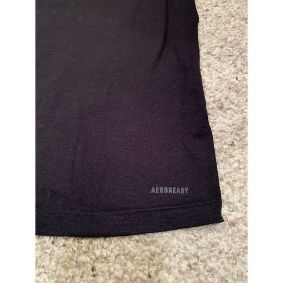 Adidas Shirt Men's Small Black Short Sleeve Logo Athletic T-shirt - Picture 5 of 5